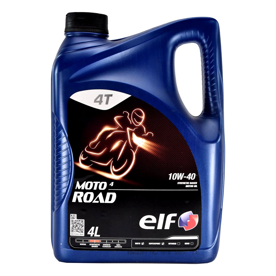 Моторное масло ELF Moto Road 4T 10W-40 полусинтетическое 4 л 194966
