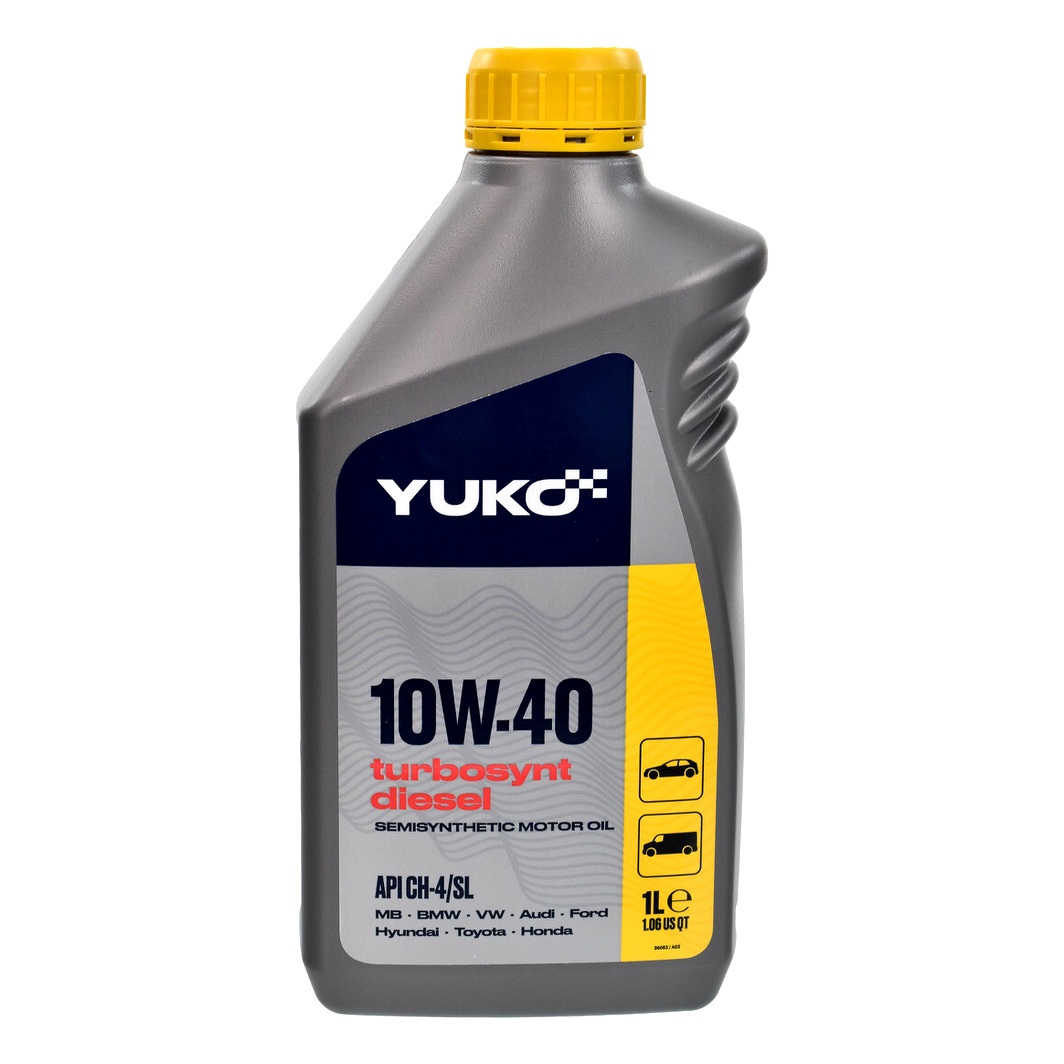 Моторное масло YUKO Turbosynt Diesel 10W-40 1 л (482007024204) - zapix