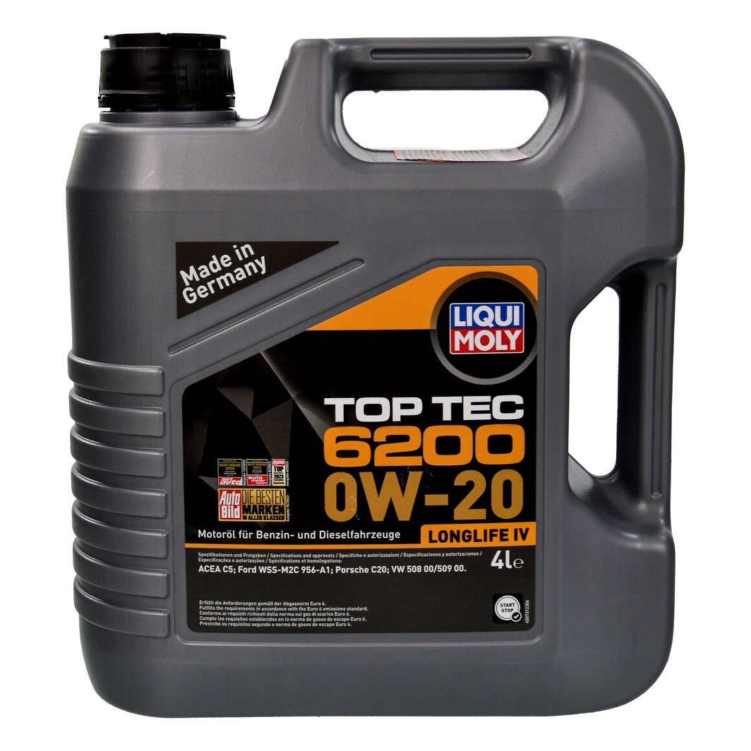 Моторное масло LIQUI MOLY Top Tec 6200 0W-20 4 л (20788) - zapix