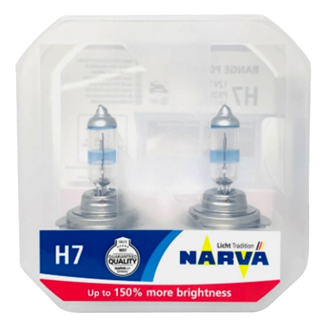 Автолампа галогеновая NARVA Range Power 150 H7 PX26d 55W 12V прозрачно-голубая 480712100 - zapix