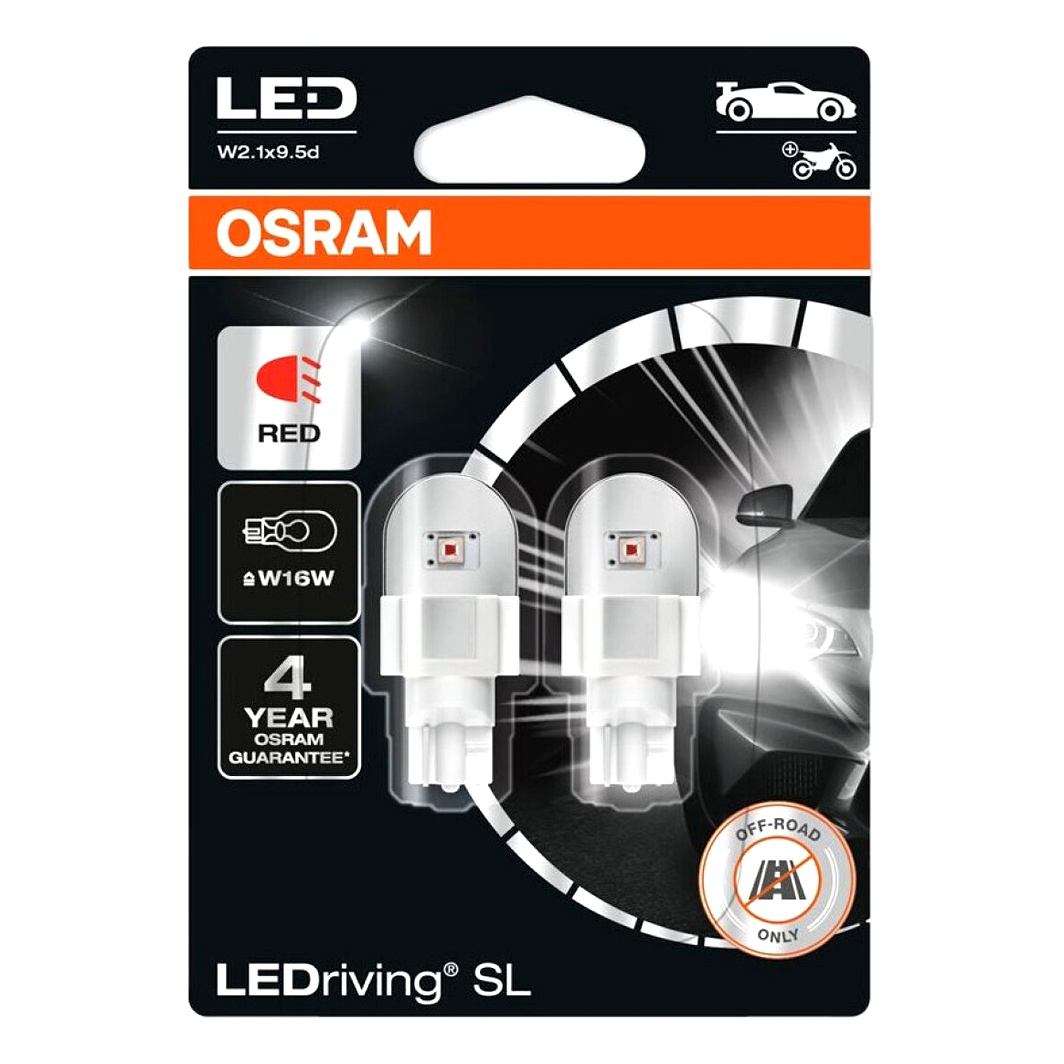 Автолампа LED (світлодіодна) OSRAM LEDriving W16W W2.1x9.5d 2.2W 12V 921DRP02B - zapix