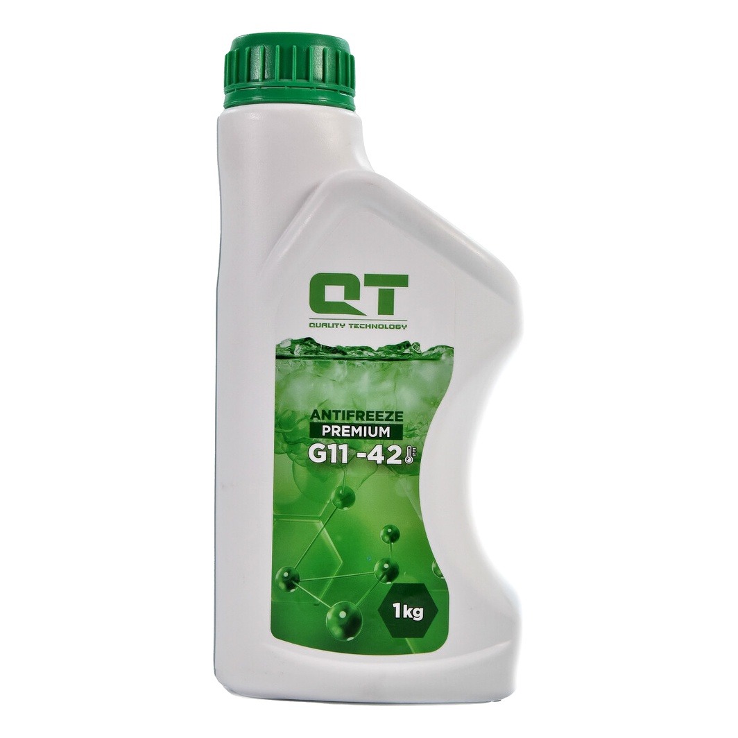 Готовий антифриз QT Premium зелений G11 -42 °C 1 л (QT512421) - zapix