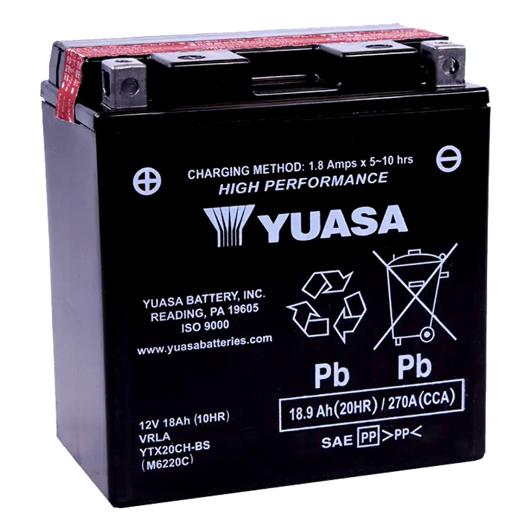 Акумулятор YUASA High Performance 12V 18.9Ah 270A L+ YTX20CHBS - zapix