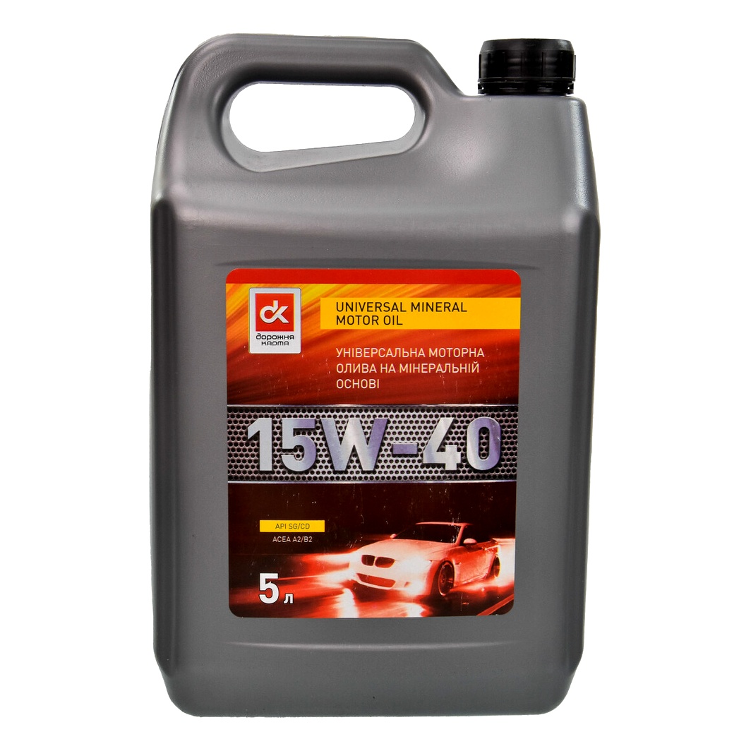 Моторна олива ДОРОЖНЯ КАРТА SG/CD 15W-40 5 л (4102871250) - zapix