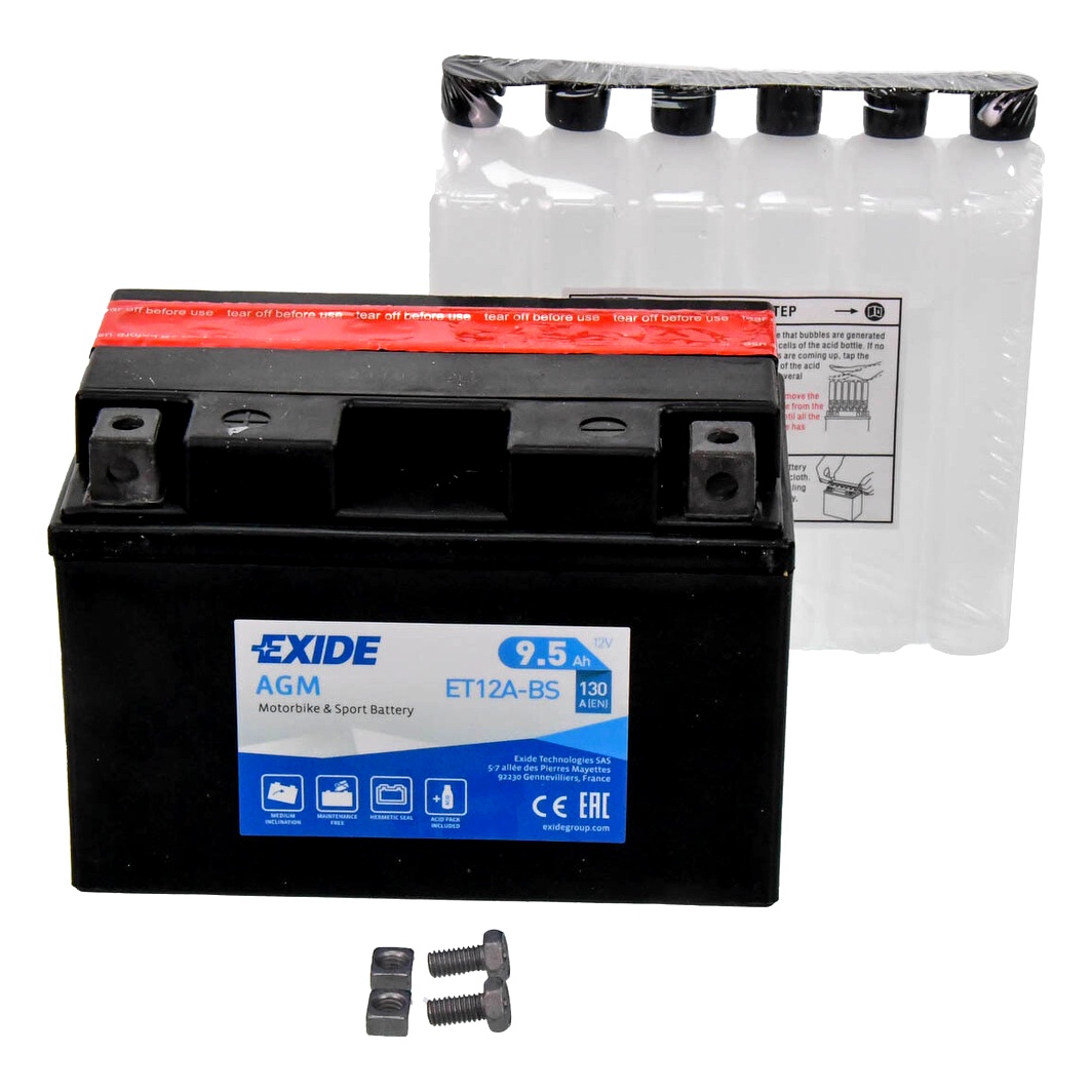 Акумулятор EXIDE AGM 12V 9.5Ah 130A L+ ET12ABS - zapix