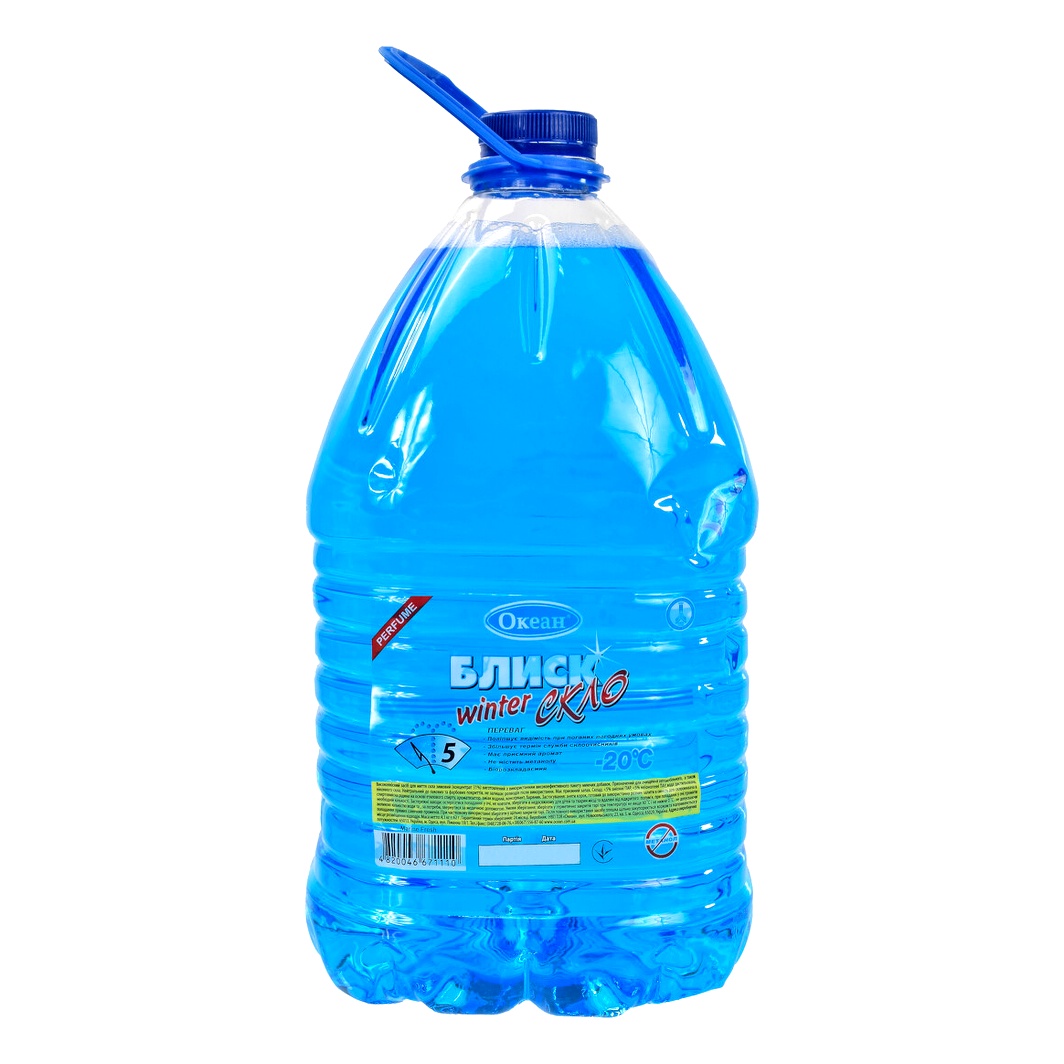 Омивач скла готовий зимовий -20°С OCEAN Winter Glass Cleaner морська свіжість 5 л 4820046671110 - zapix