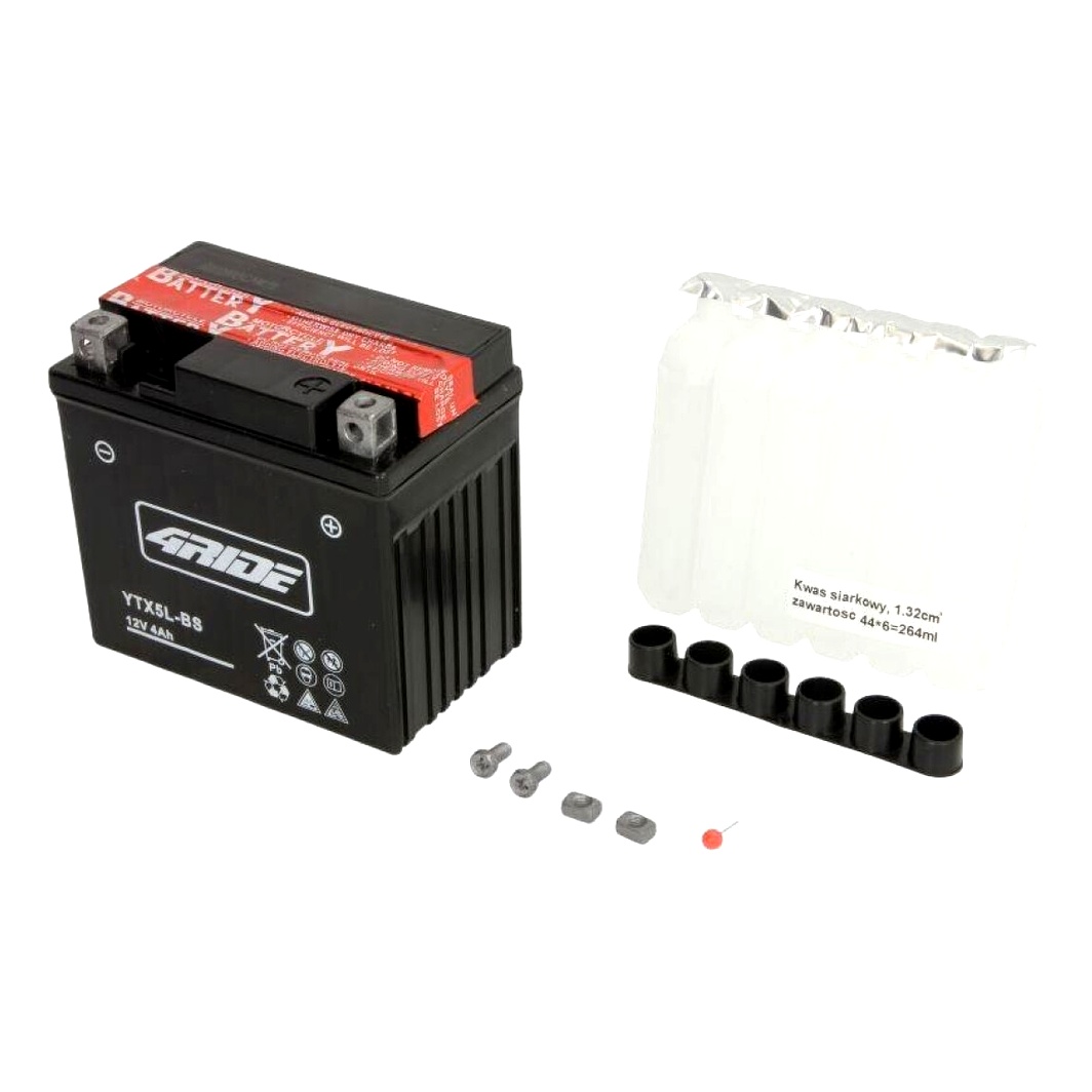 Акумулятор 4RIDE 12V 4.2Ah 70A R+ YTX5LBS - zapix