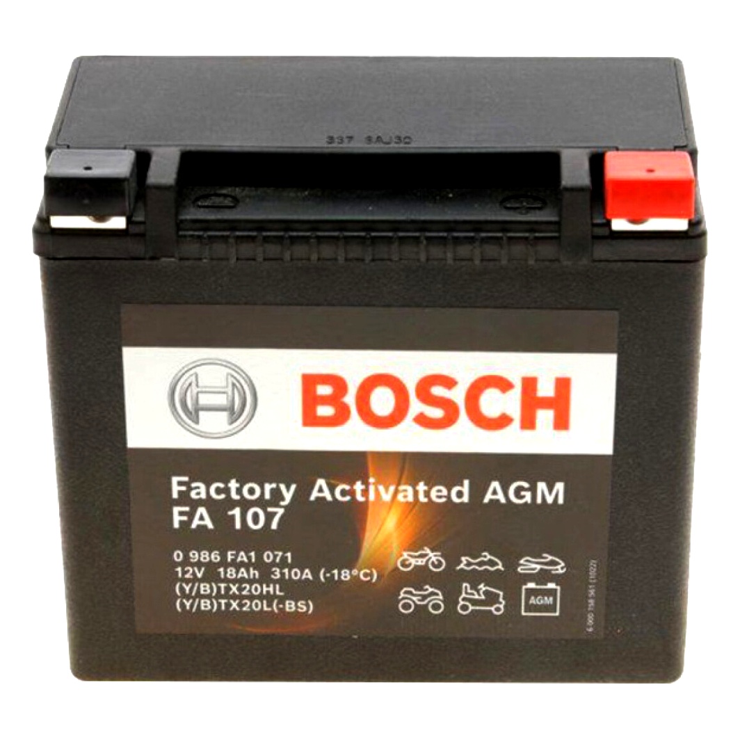 Акумулятор BOSCH Factory Activated AGM 12V 18Ah 310A R+ 0986FA1071 - zapix