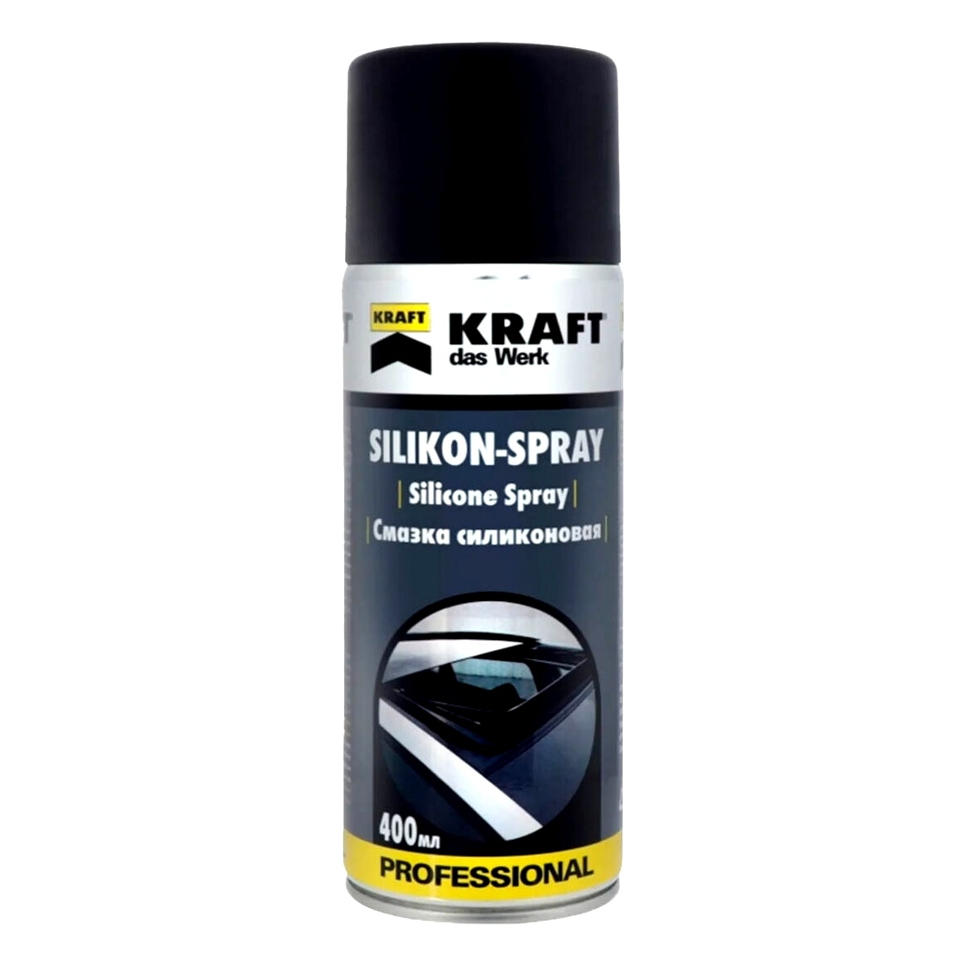 Змазка силіконова KRAFT AUTOMOTIVE Silikon Spray універсальна 400 мл (KF003) - zapix