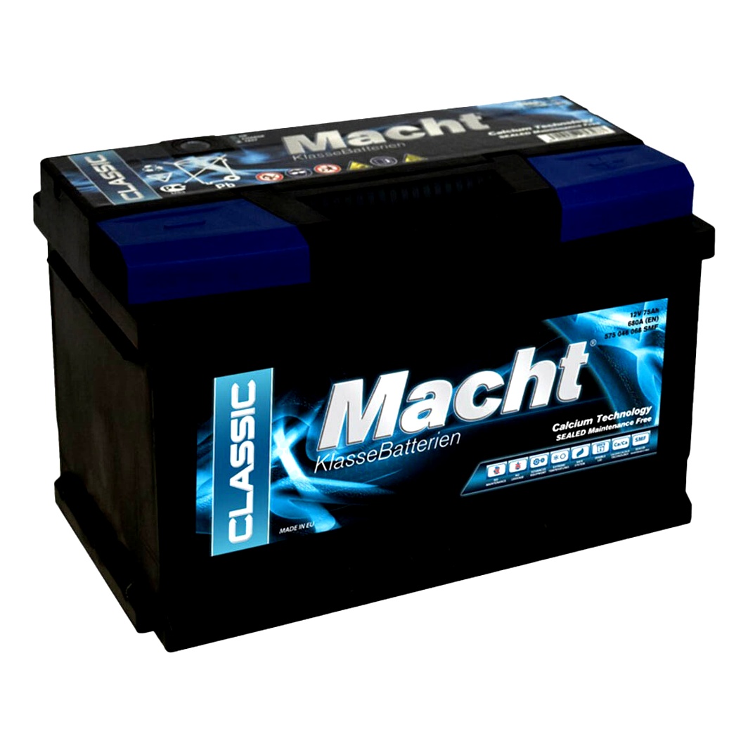 Акумулятор MACHT Classic 12V 75Ah 680A R+ 25348 - zapix