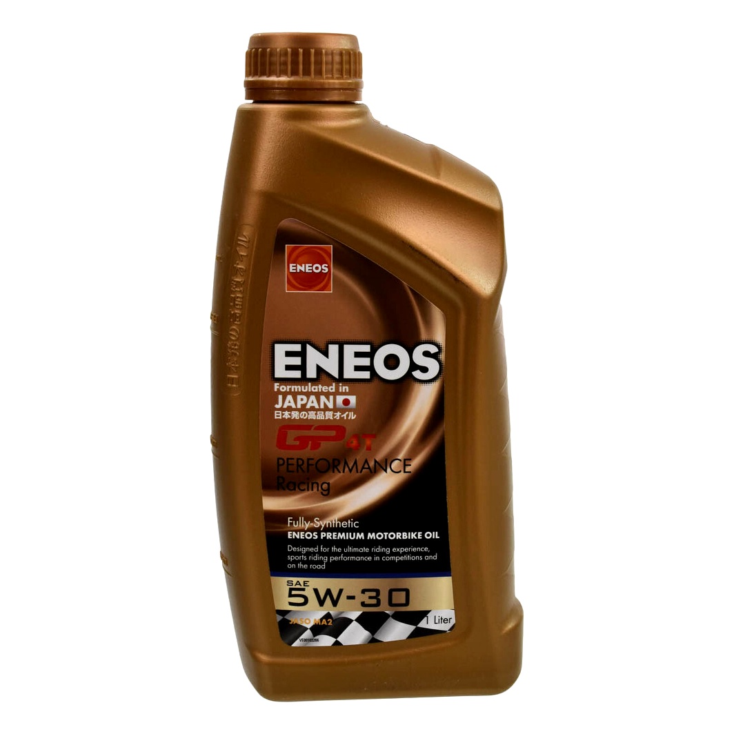 Моторное масло ENEOS GP4T Performance Racing 4T 5W-30 синтетическое 1 л EU0146401N - zapix