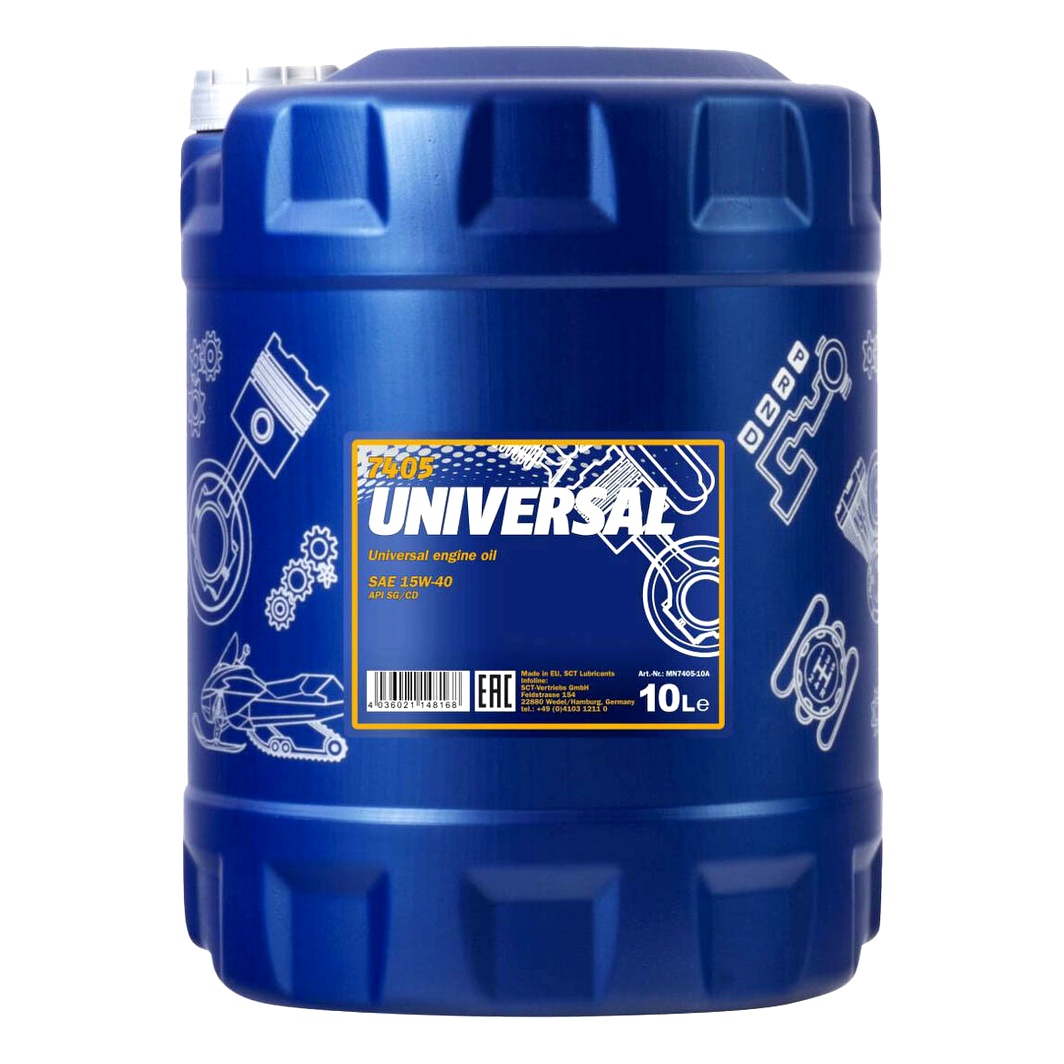 Моторна олива MANNOL Universal 15W-40 10 л (MN740510) - zapix