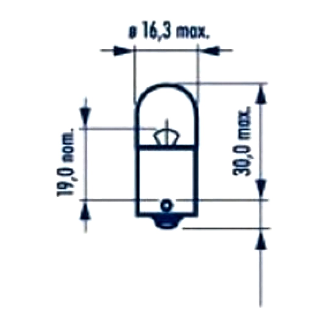 Автолампа розжарювання NARVA Standard RY10W BAU15s 10W 12V помаранчева 17317 - zapix
