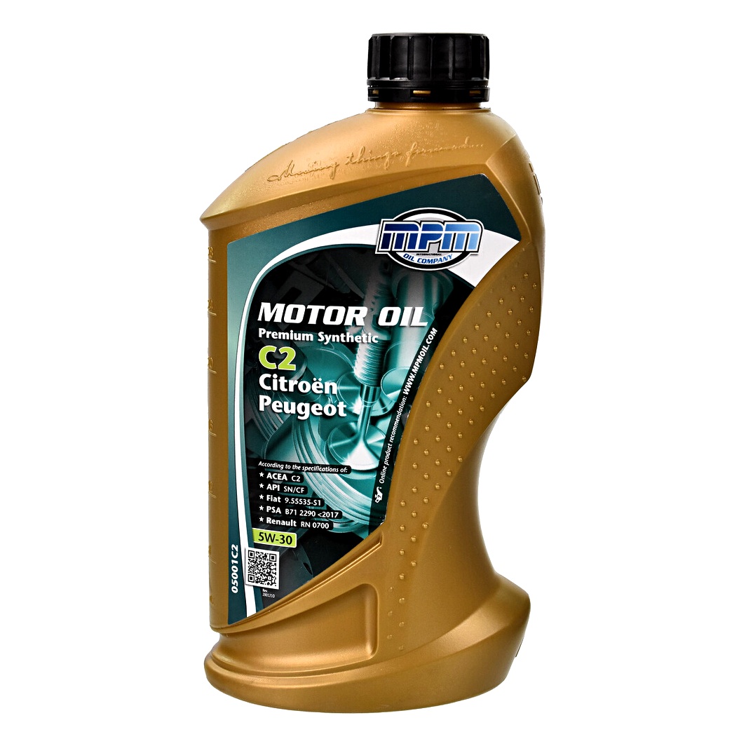 Моторна олива MPM Premium Synthetic C2 Citroën / Peugeot 5W-30 1 л (05001C2) - zapix