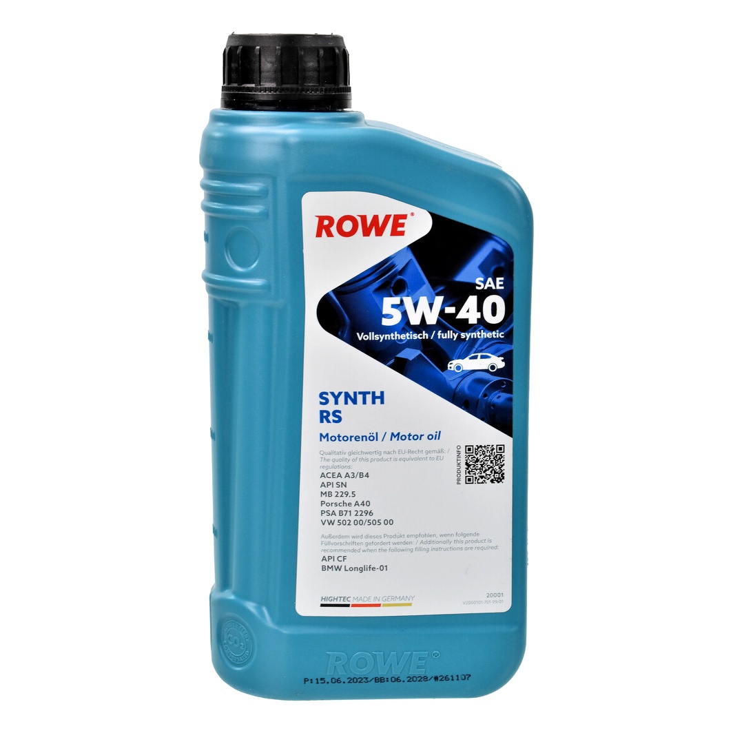 Моторное масло ROWE Synth RS 5W-40 1 л (20001001099) - zapix