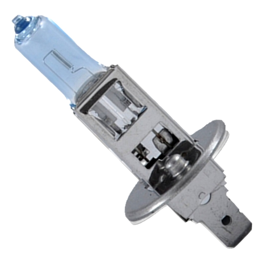 Автолампа галогенова BREVIA Power White +60% H1 P14.5s 55W 12V світло-блакитна 12010PWC - zapix