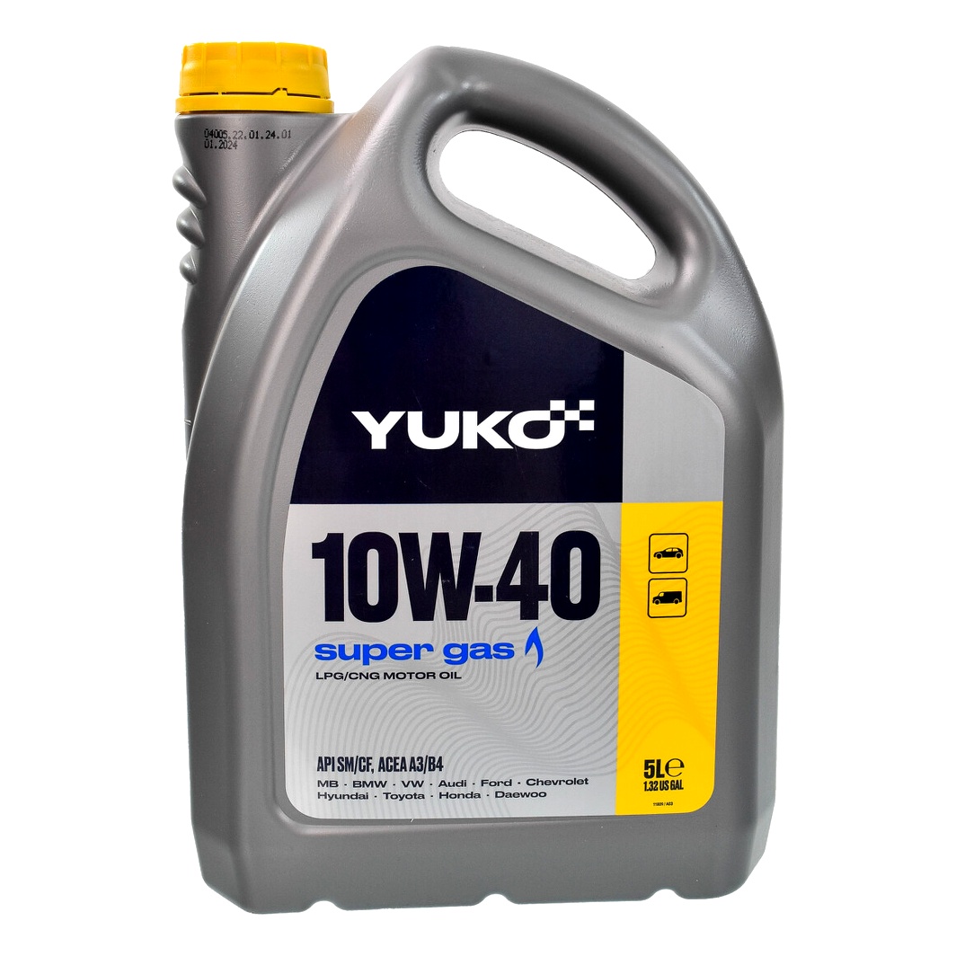 Моторное масло YUKO Super Gas 10W-40 5 л (011809) - zapix