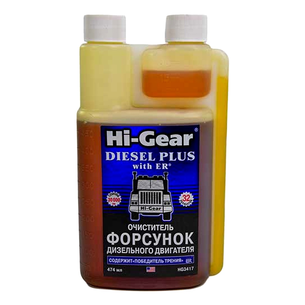 Присадка HI-GEAR очисник форсунок для дизеля з ER 474 мл (HG3417) - zapix