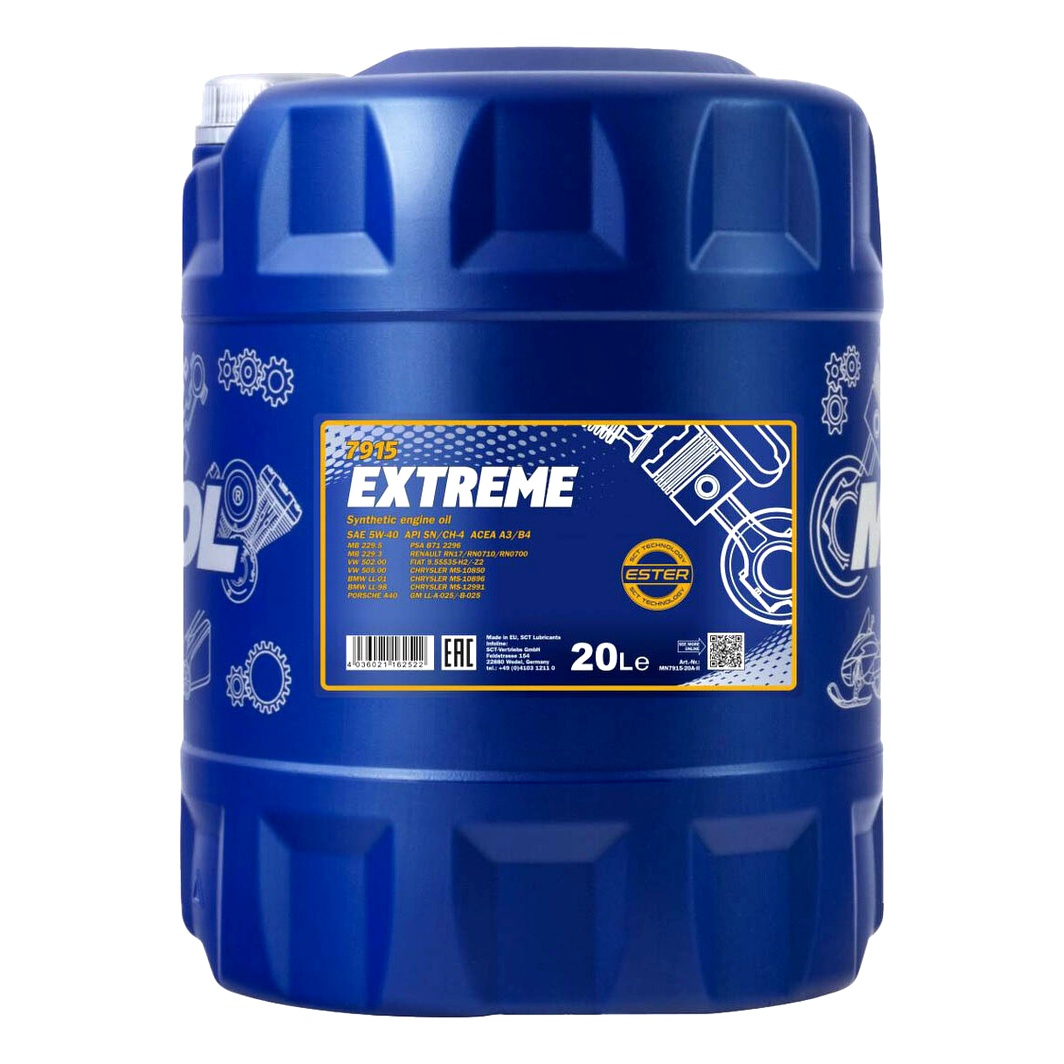 Моторное масло MANNOL Extreme 5W-40 20 л (MN791520) - zapix