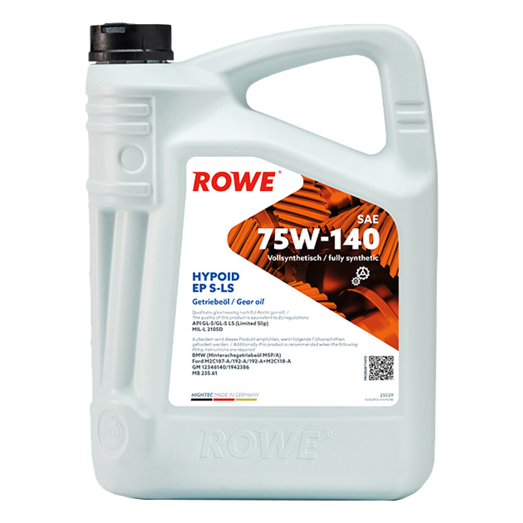 Трансмісійна олива ROWE Hightec Hypoid EP S-LS GL-5 75W-140 5 л 25029005099 - zapix