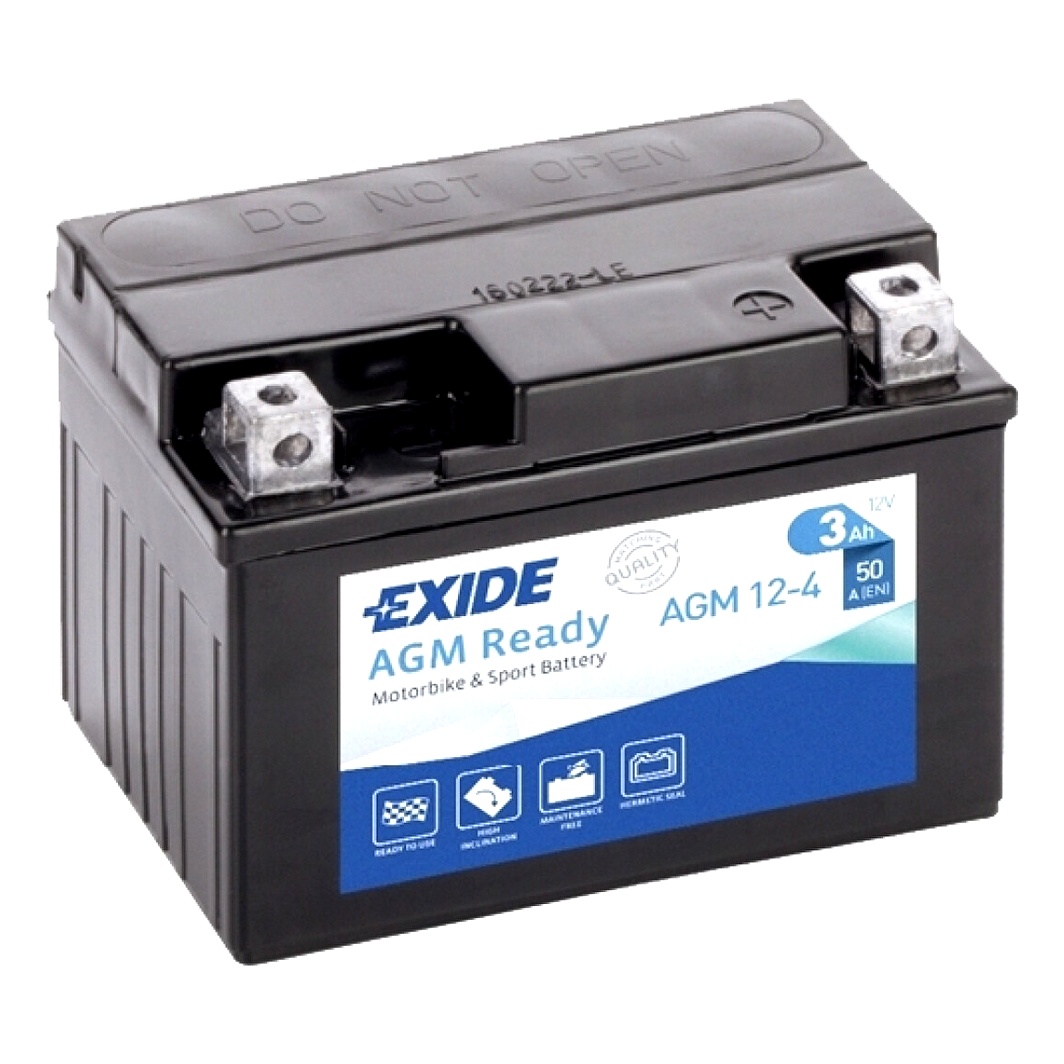 Акумулятор EXIDE AGM Ready 12V 3Ah 50A R+ AGM124 - zapix