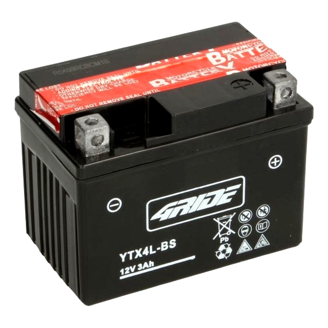 Акумулятор 4RIDE 12V 3Ah 35A R+ YTX4LBS - zapix