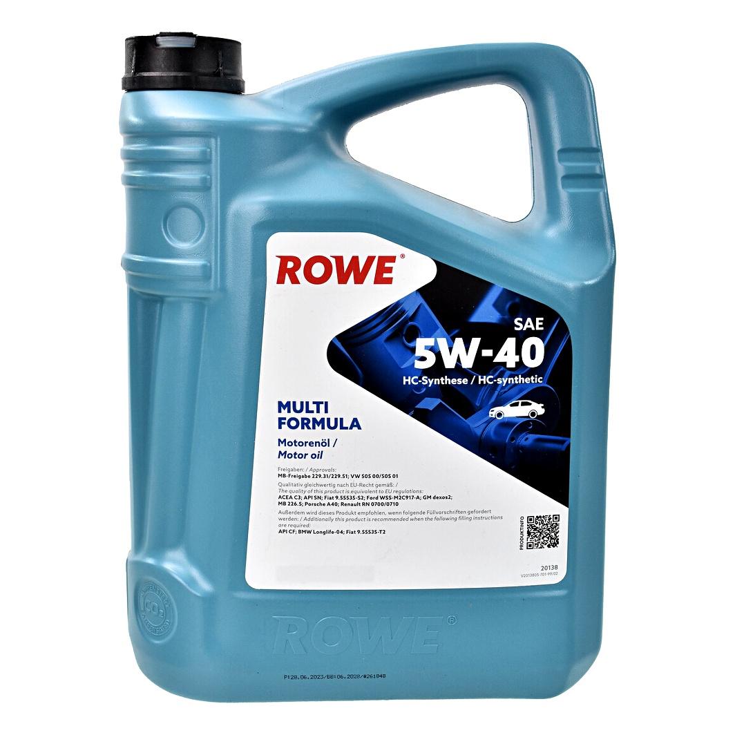 Моторное масло ROWE Multi Formula 5W-40 5 л (20138005099) - zapix
