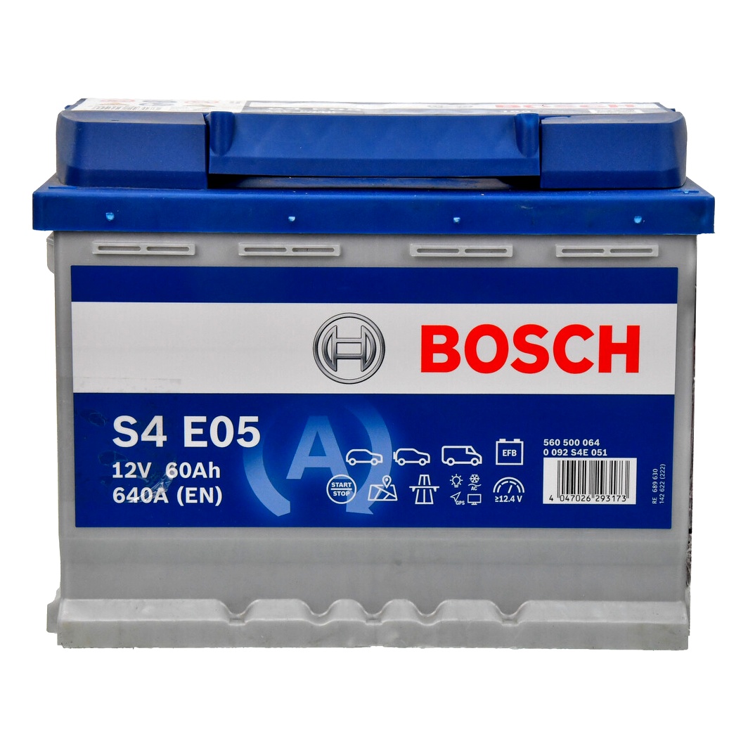 Акумулятор BOSCH S4 EFB 12V 60Ah 640A R+ 0092S4E051 - zapix