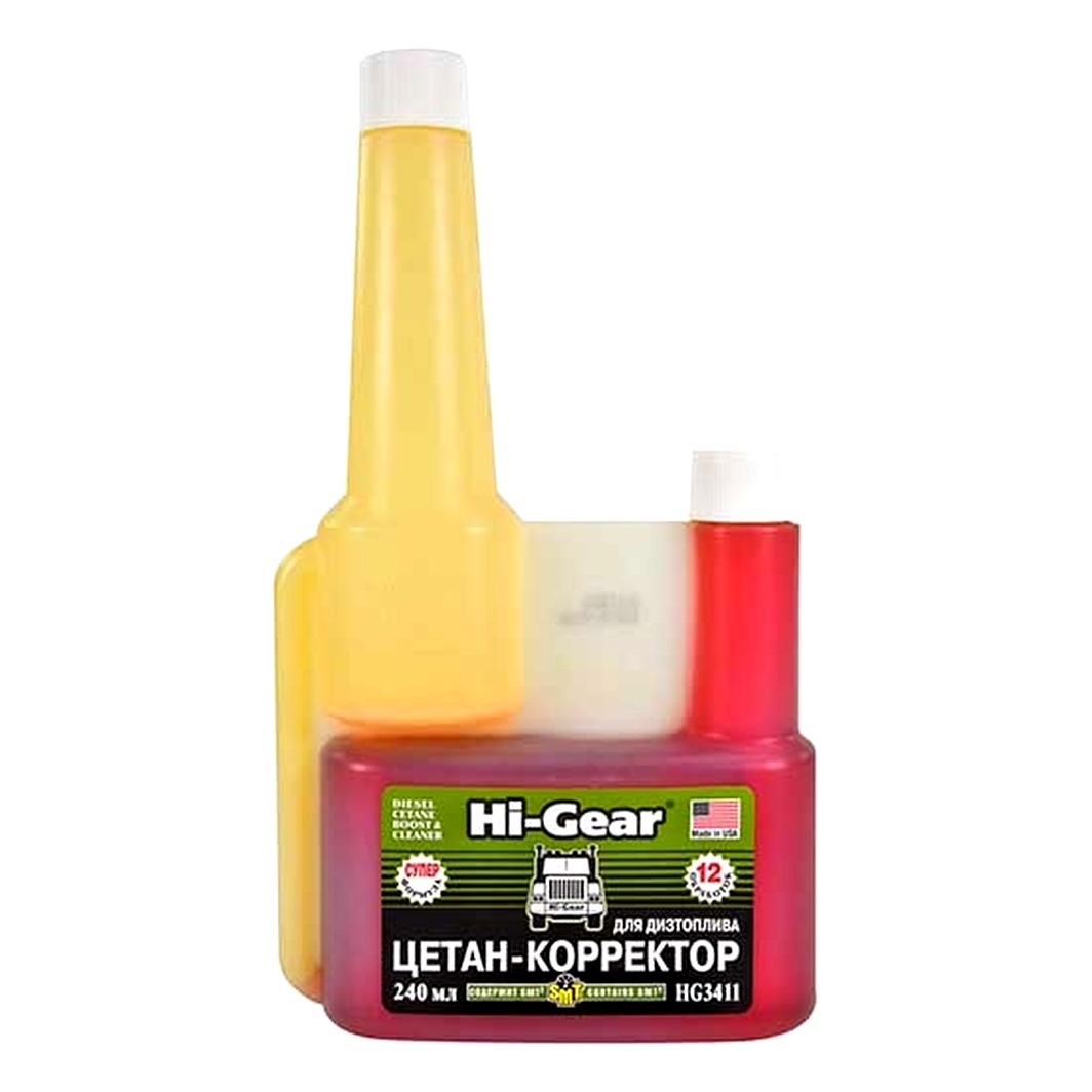 Присадка HI-GEAR цетан-коректор для дизельного палива з SMT 240 мл (HG3411) - zapix