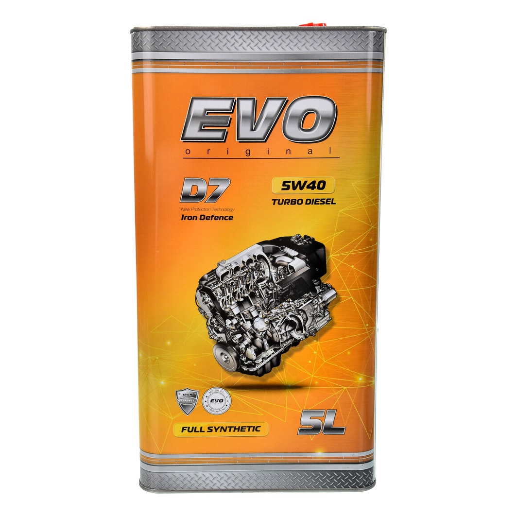 Моторное масло EVO D7 Turbo Diesel 5W-40 5 л (EVOTURBODIESELD75W405L) - zapix