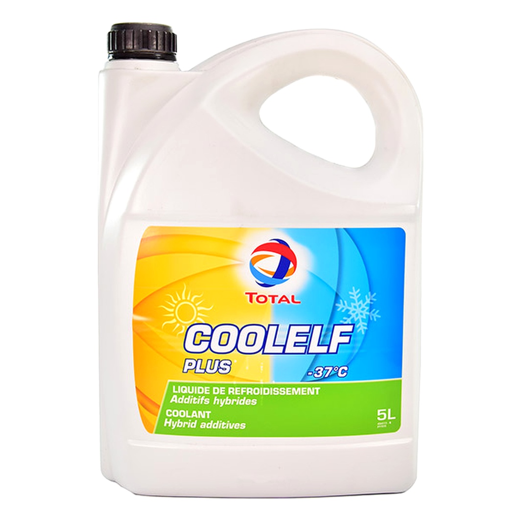 Готовий антифриз TOTAL Coolelf Plus синьо-зелений G11 -37 °C 5 л (148598) - zapix