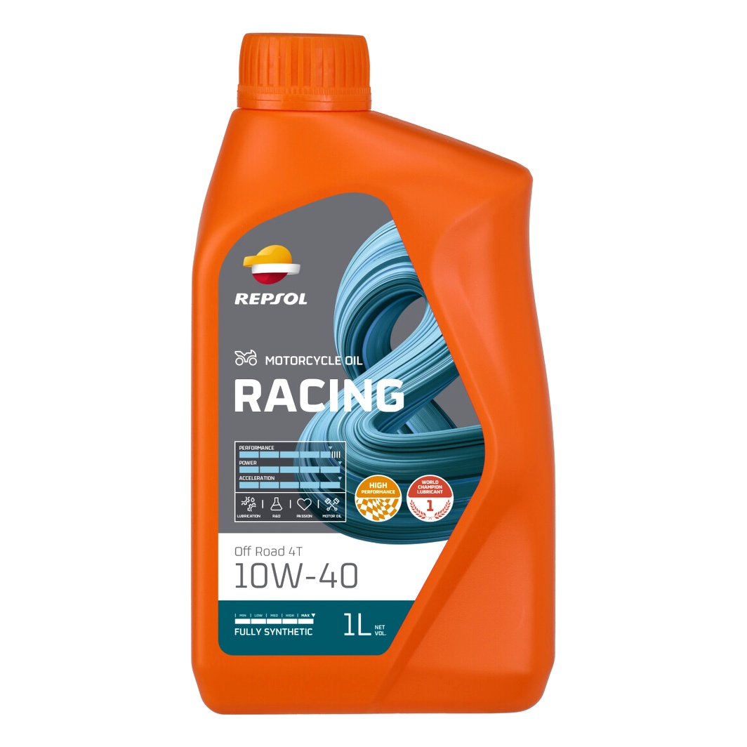 Моторное масло REPSOL Racing Off Road 4T 10W-40 синтетическое 1 л RPP2006MHC - zapix