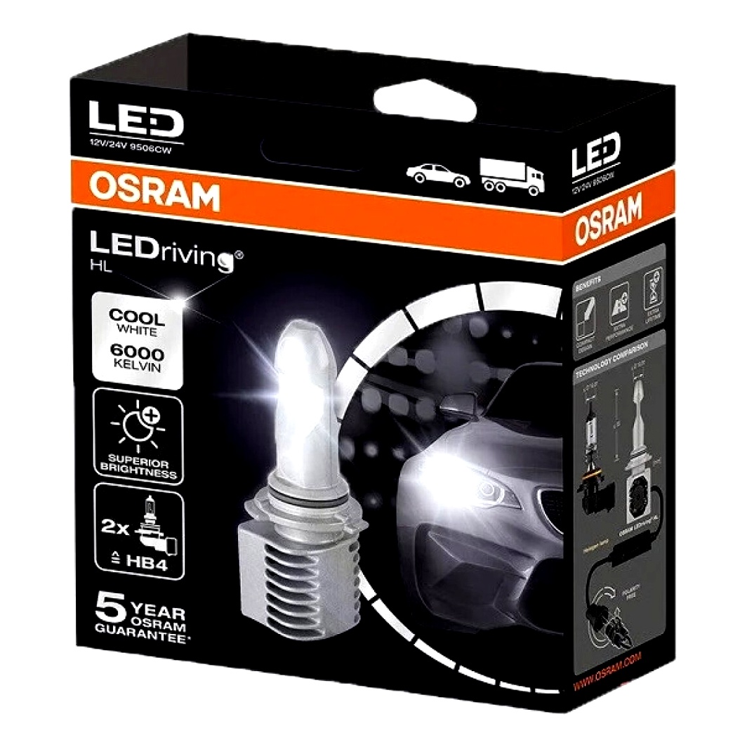 Автолампа LED (світлодіодна) OSRAM LEDriving HL Gen2 HB4 P22d 14W 12V біла 9506CW - zapix