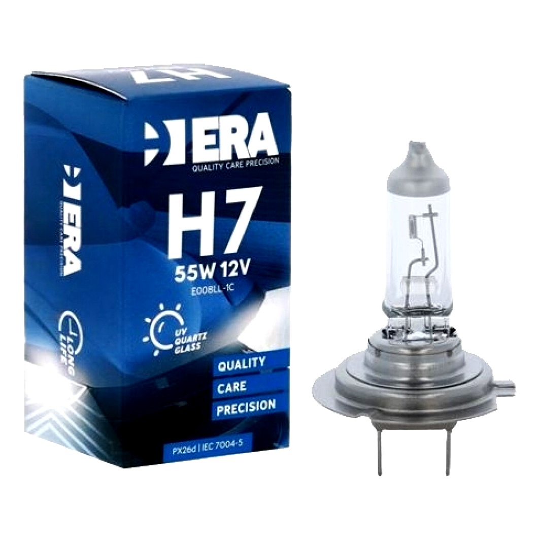 Автолампа галогеновая ERA H7 PX26d 55W 12V белая E008LL1C - zapix