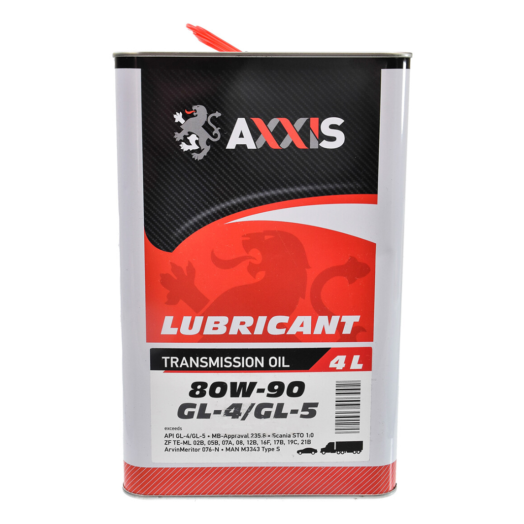 Трансмиссионное масло AXXIS GL-4 / 5 80W-90 4 л 48021043903 - zapix