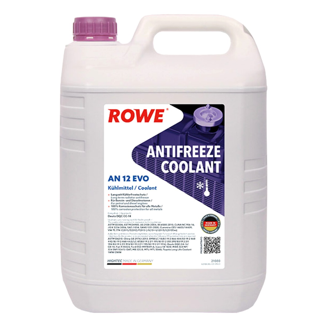 Концентрат антифризу ROWE Hightec Antifreeze AN 12 EVO фіолетовий -37 °C 5 л (21080005099) - zapix