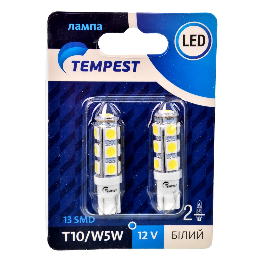 Автолампа LED (світлодіодна) TEMPEST T10 12V TP212T1012V - zapix