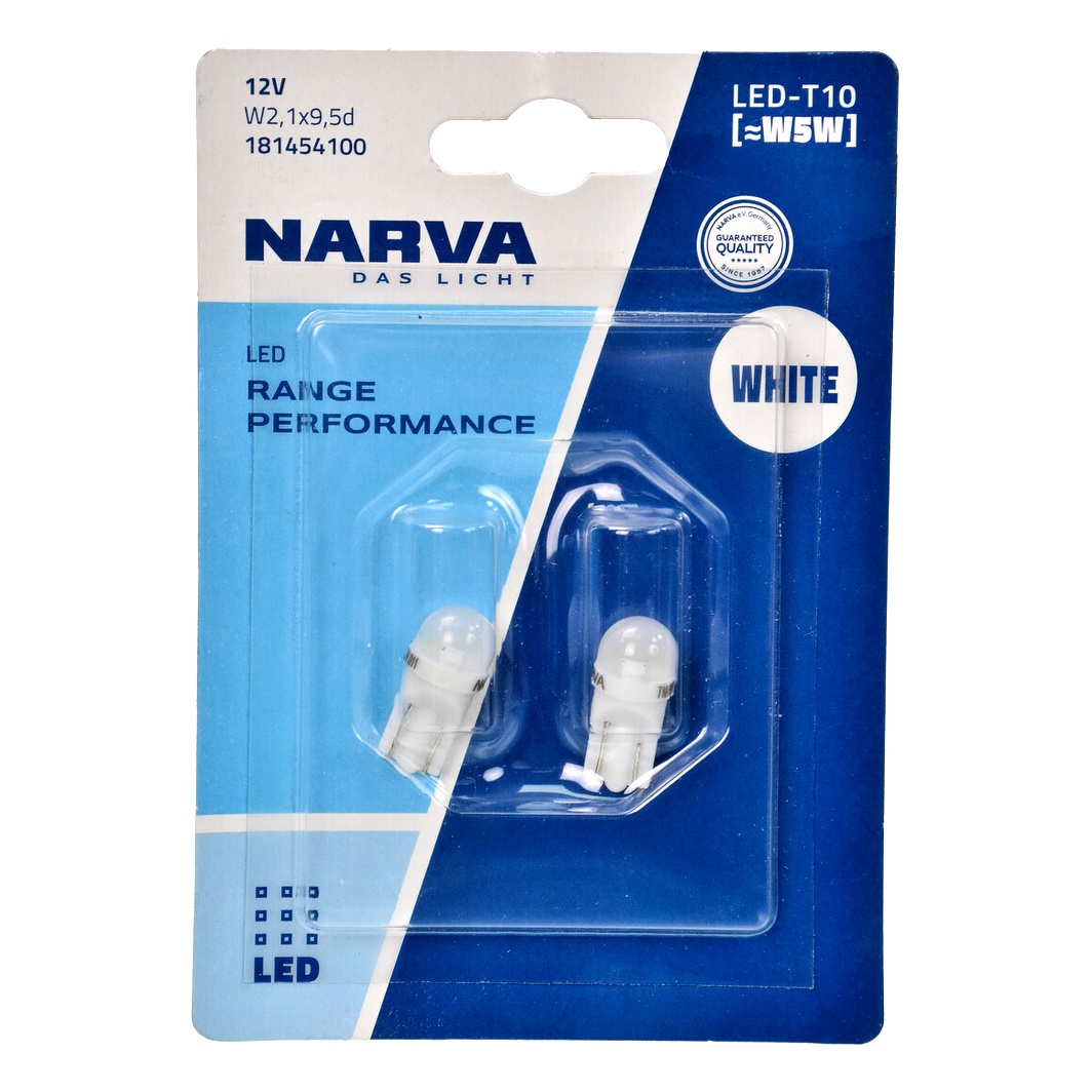 Автолампа LED (світлодіодна) NARVA Range Performance LED W5W W2.1x9.5d 0.36W 12V 181454100 - zapix