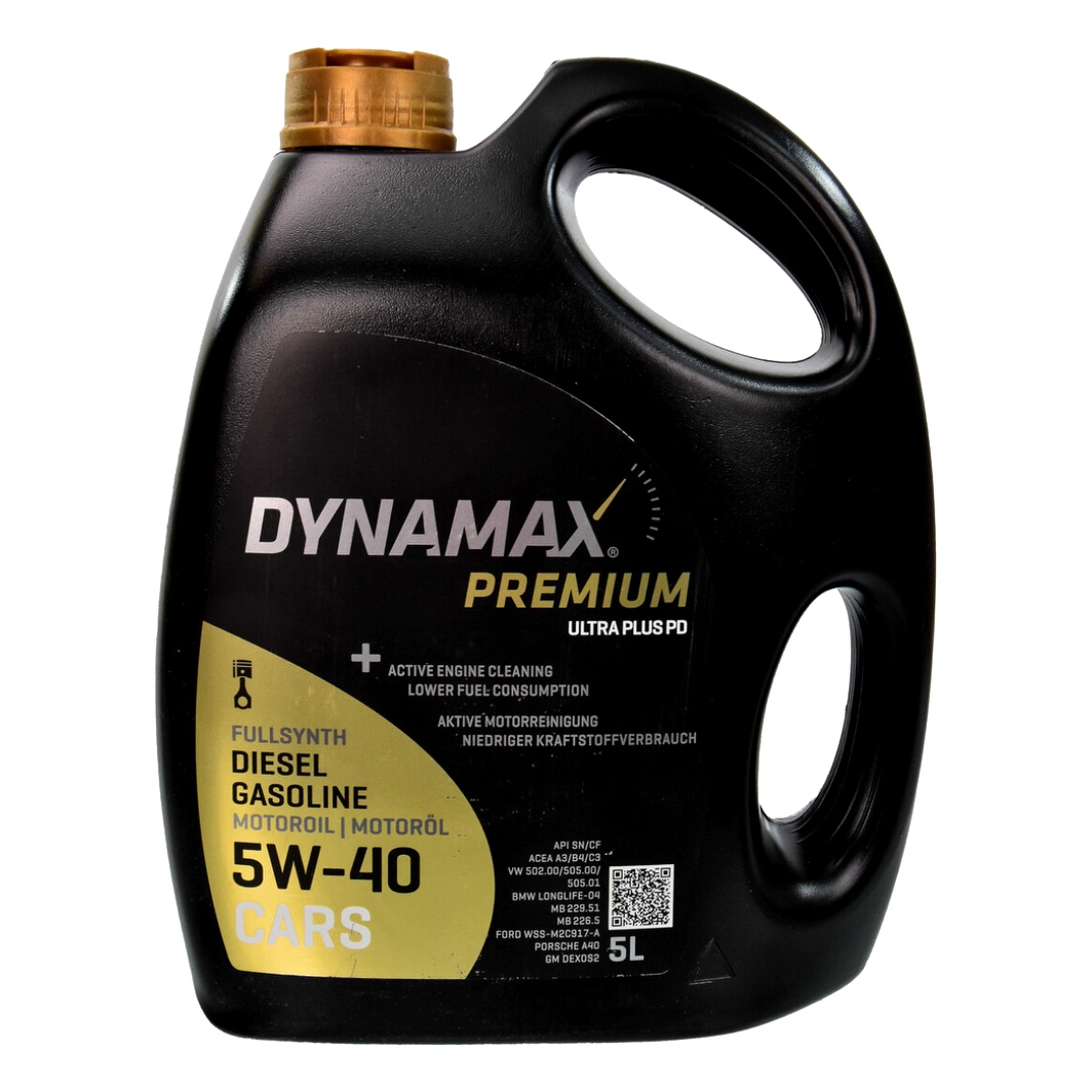 Моторна олива DYNAMAX Premium Ultra Plus PD 5W-40 5 л (502040) - zapix
