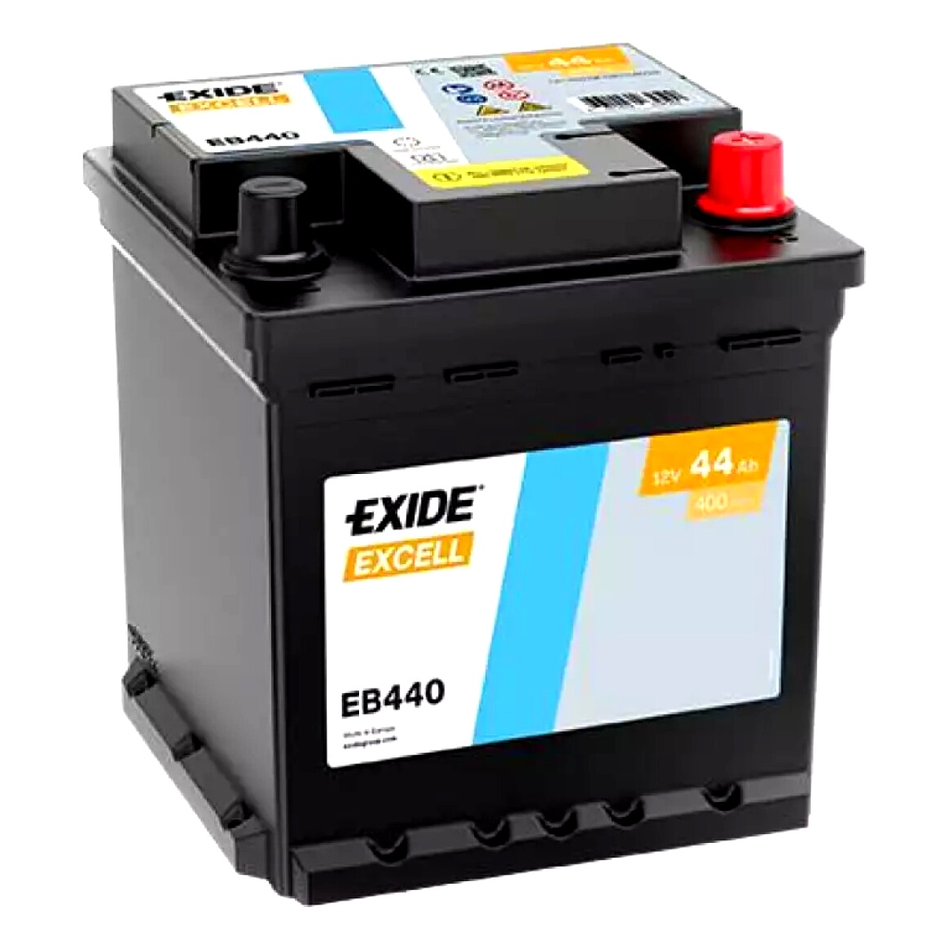 Акумулятор EXIDE Excell 12V 44Ah 400A R+ EB440 - zapix