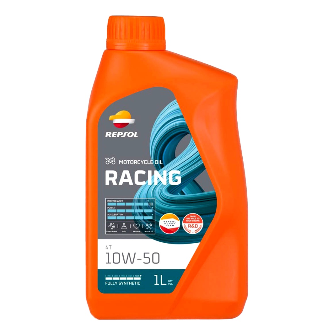 Моторное масло REPSOL Racing 4T 10W-50 синтетическое 1 л RPP2000NHC - zapix