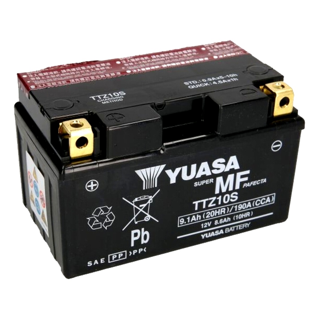 Акумулятор YUASA 12V 9.1Ah 190A L+ TTZ10S - zapix