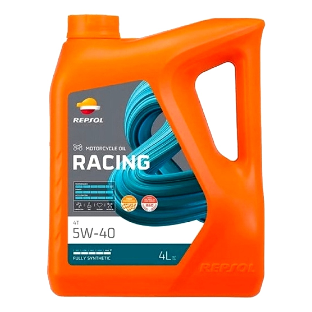 Моторное масло REPSOL Racing 4T 5W-40 синтетическое 4 л RPP2000JGB - zapix