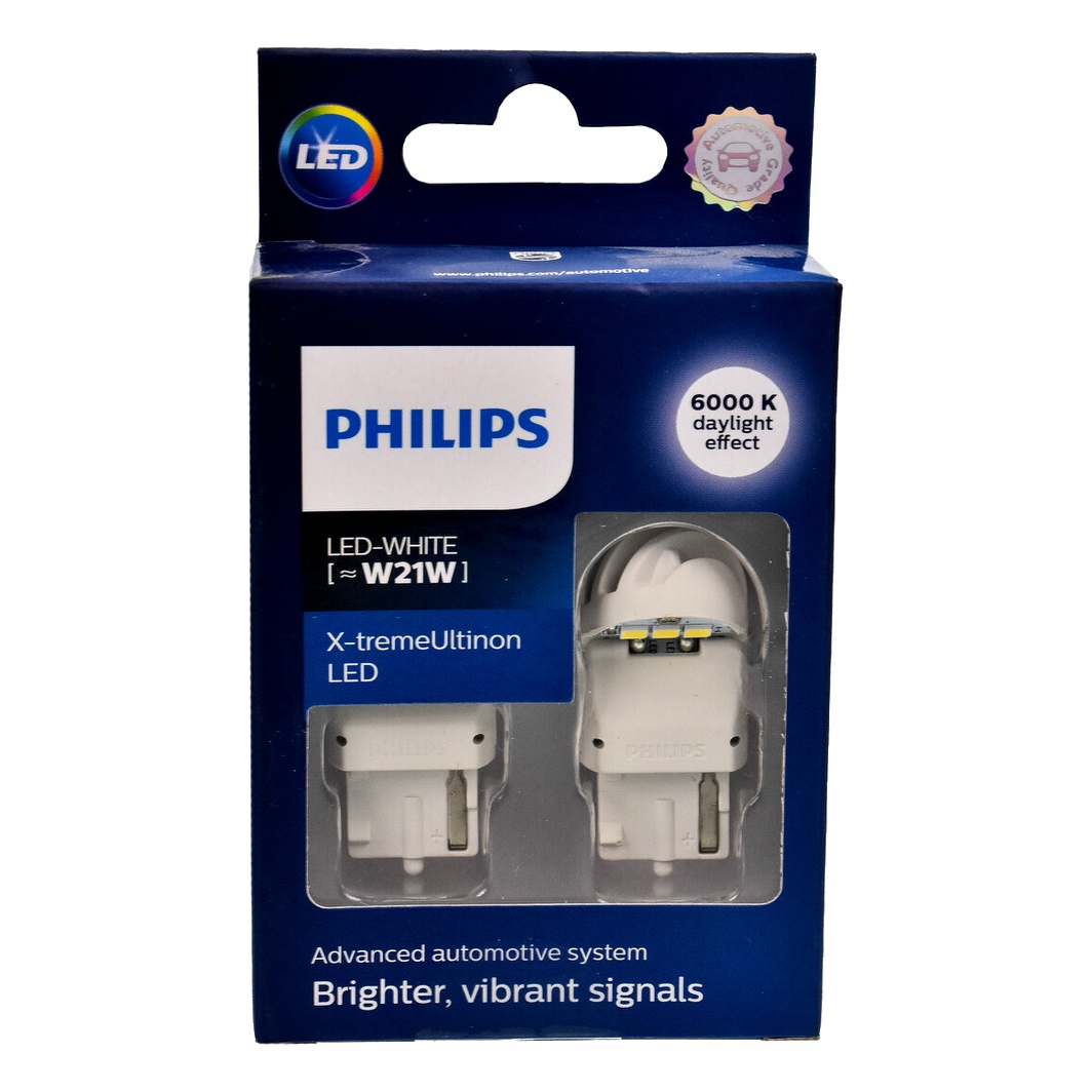 Автолампа LED (светодиодная) PHILIPS X-tremeUltinon LED gen2 W21W W3x16d 1.7W 12V 11065XUWX2 - zapix
