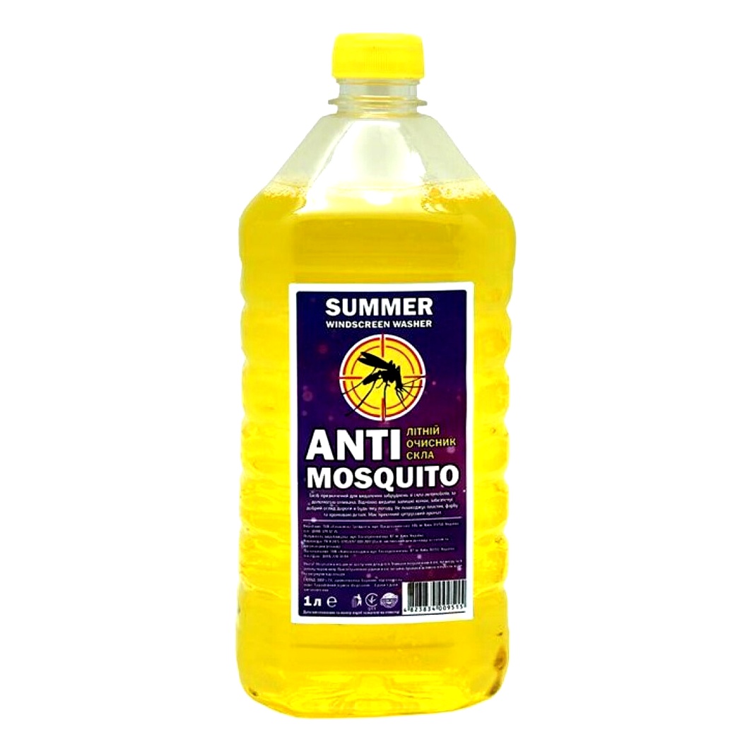 Омивач скла готовий літній SAPFIRE Antimosquito 1 л 009515 - zapix