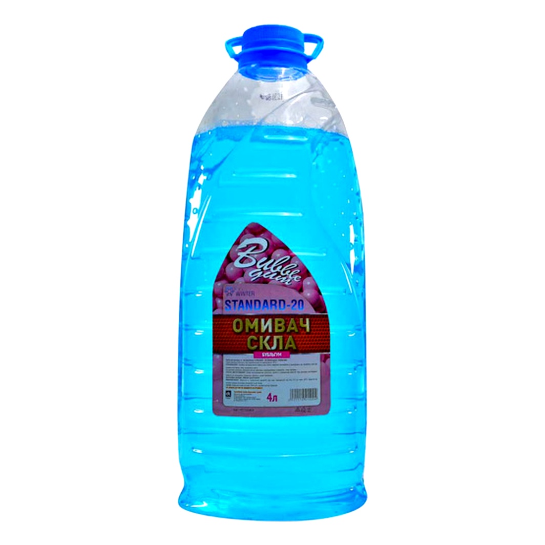 Омивач скла готовий зимовий -20°С ДОРОЖНЯ КАРТА Standard bubble gum 4 л 48021110414 - zapix