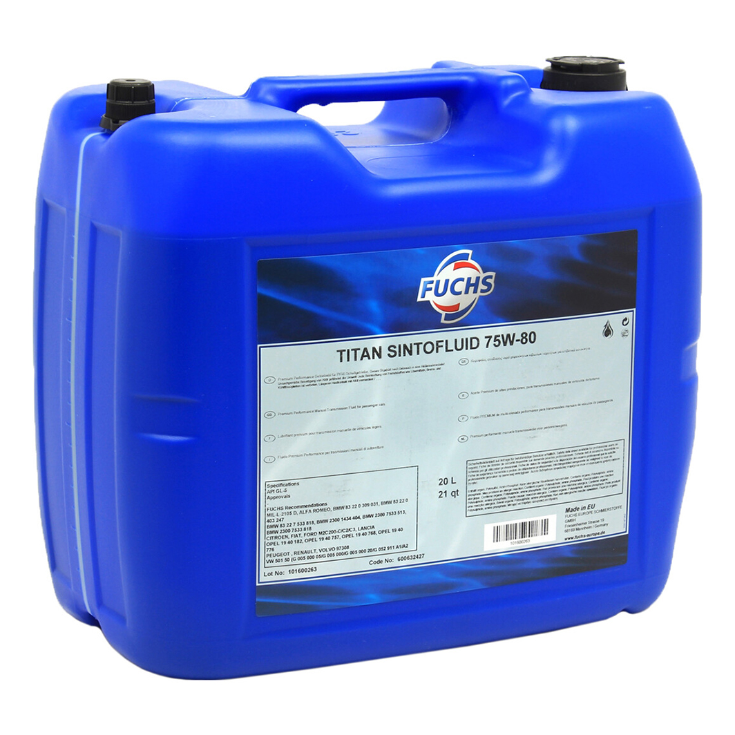 Трансмиссионное масло FUCHS Titan Sintofluid GL-4 / 5 75W-80 20 л