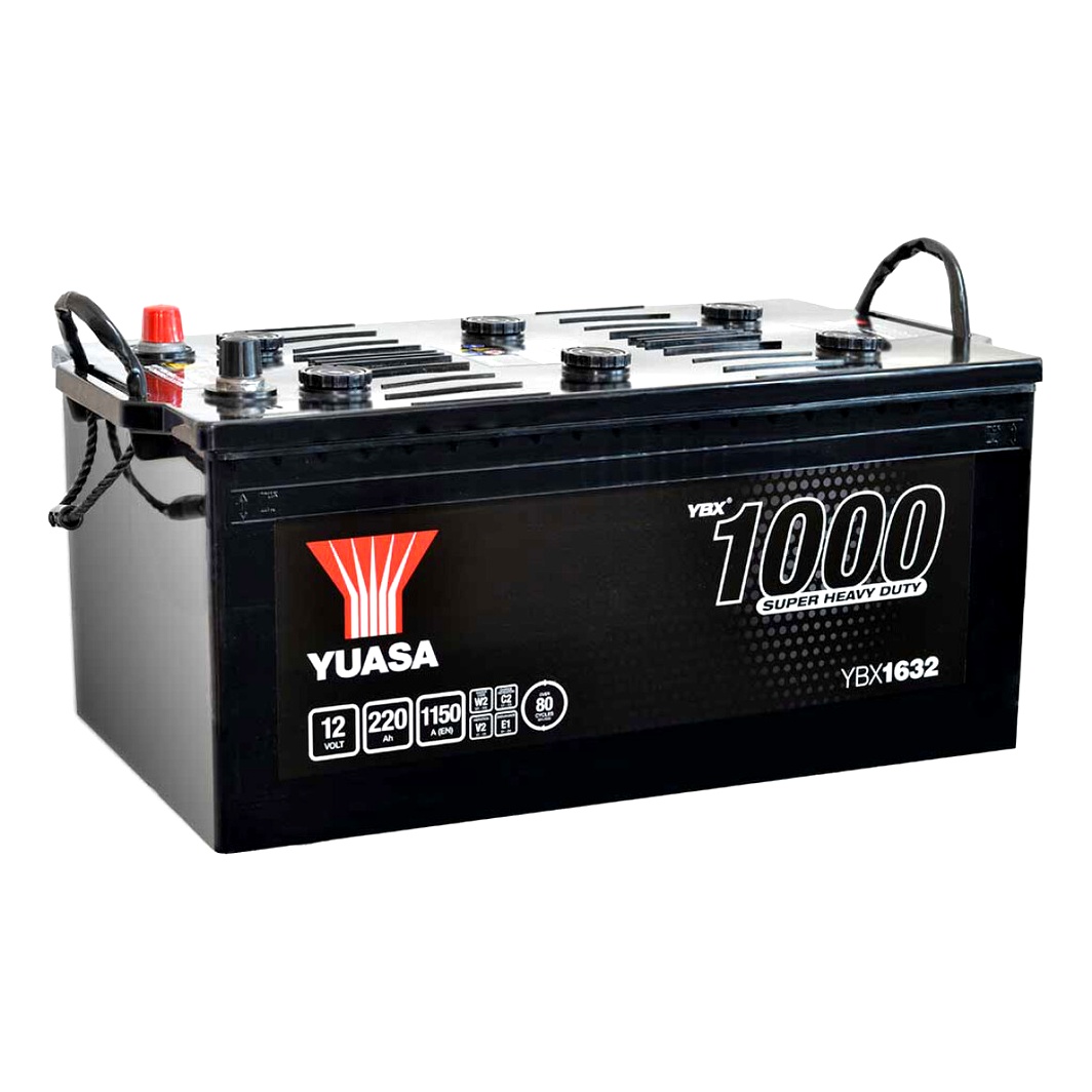 Акумулятор YUASA YBX 1000 Super Heavy Duty 12V 220Ah 1150A L+ YBX1632 - zapix