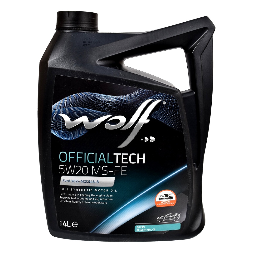 Моторна олива WOLF Officialtech MS-FE 5W-20 5 л (8320385) - zapix