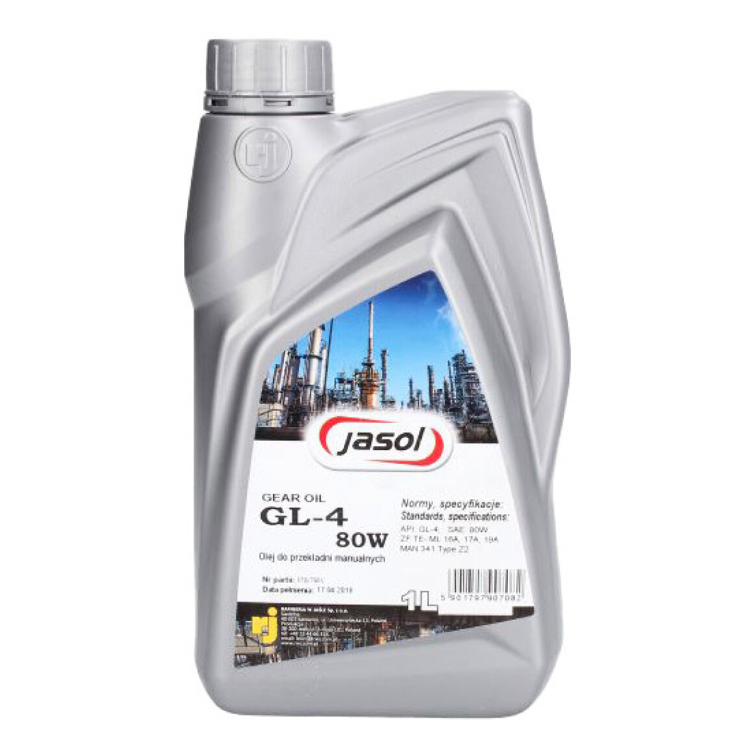 Трансмиссионное масло JASOL Gear Oil GL-4 80W 1 л JASGL480W1L - zapix